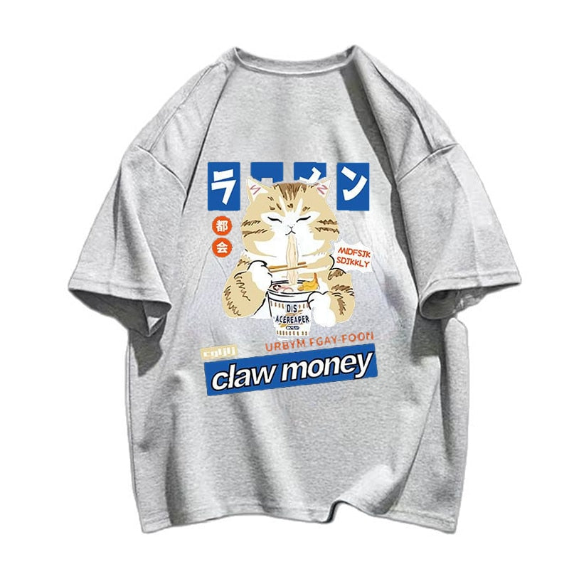 Anime Cat T-Shirt - GyaruStreetStyle